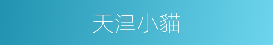 天津小貓的同義詞