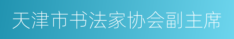 天津市书法家协会副主席的同义词