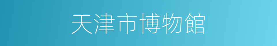 天津市博物館的同義詞