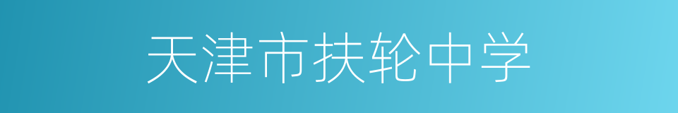 天津市扶轮中学的同义词