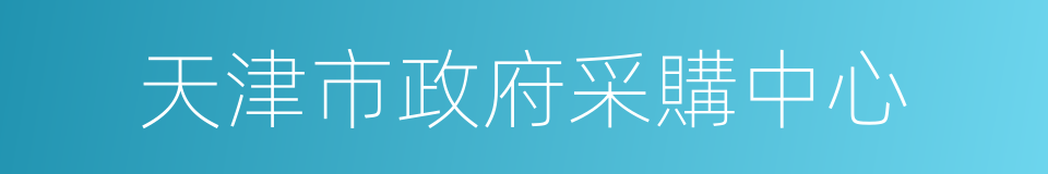 天津市政府采購中心的同義詞