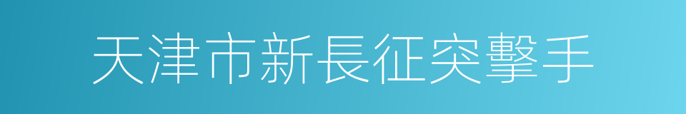 天津市新長征突擊手的同義詞