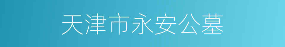 天津市永安公墓的同义词