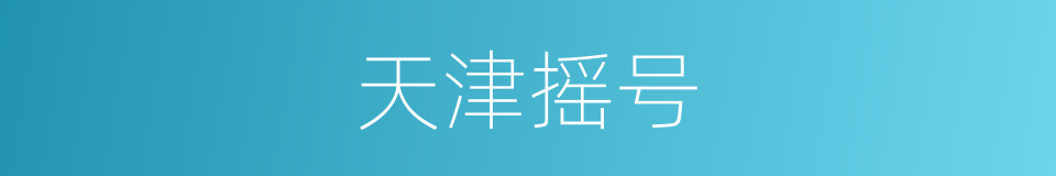 天津摇号的同义词