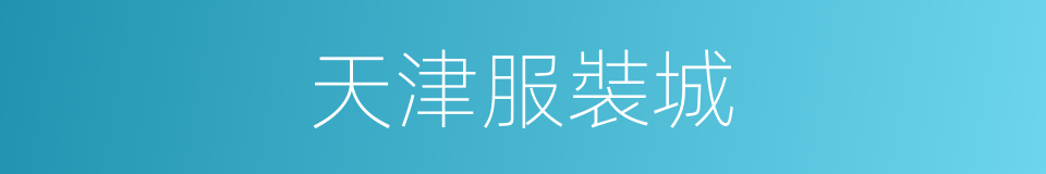 天津服裝城的同義詞