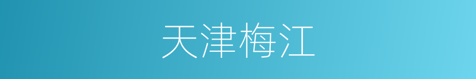 天津梅江的同义词