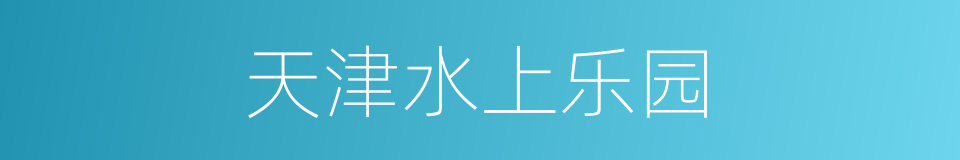 天津水上乐园的同义词