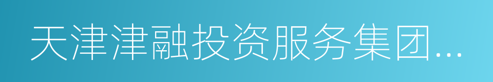 天津津融投资服务集团有限公司的同义词