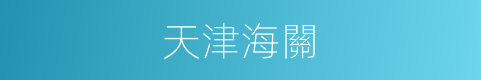 天津海關的同義詞