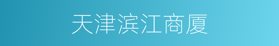 天津滨江商厦的同义词