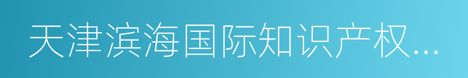 天津滨海国际知识产权交易所的同义词