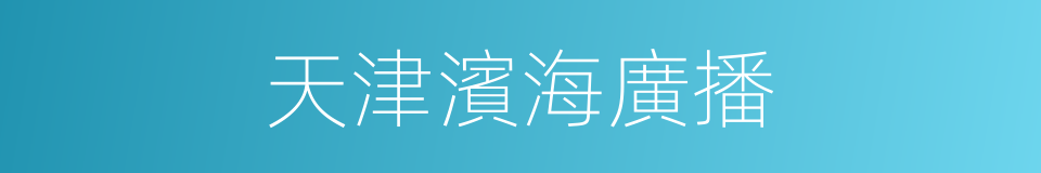 天津濱海廣播的同義詞