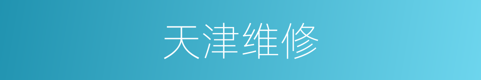 天津维修的同义词