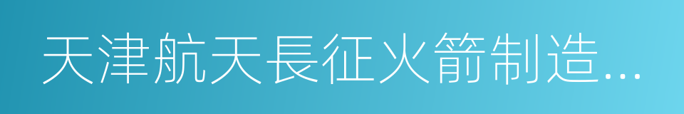 天津航天長征火箭制造有限公司的同義詞