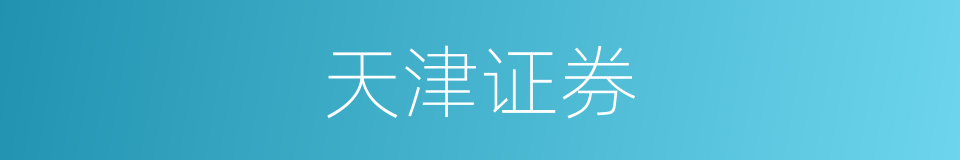 天津证券的同义词
