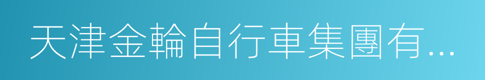 天津金輪自行車集團有限公司的同義詞