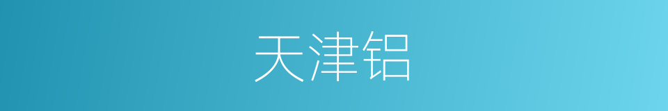 天津铝的同义词