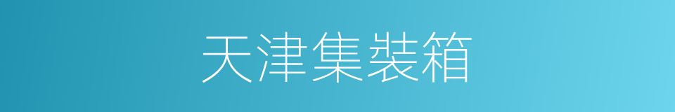 天津集裝箱的同義詞