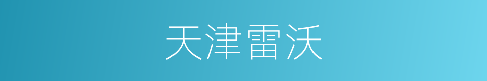 天津雷沃的同义词