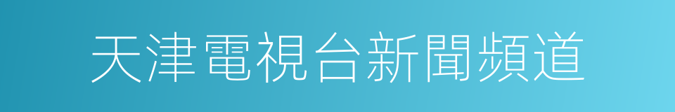 天津電視台新聞頻道的同義詞