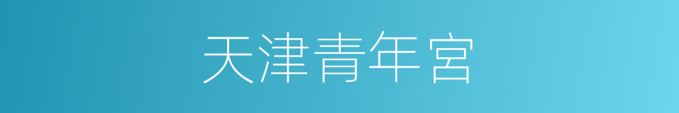 天津青年宮的同義詞