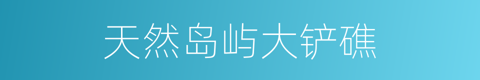 天然岛屿大铲礁的同义词