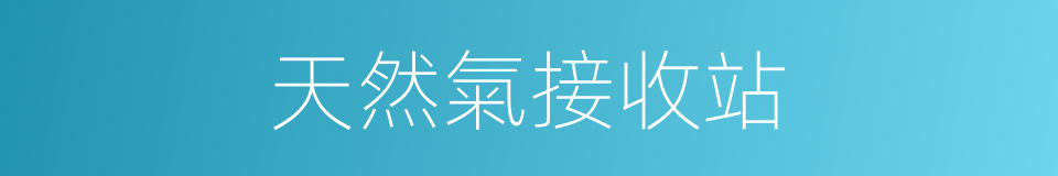 天然氣接收站的同義詞