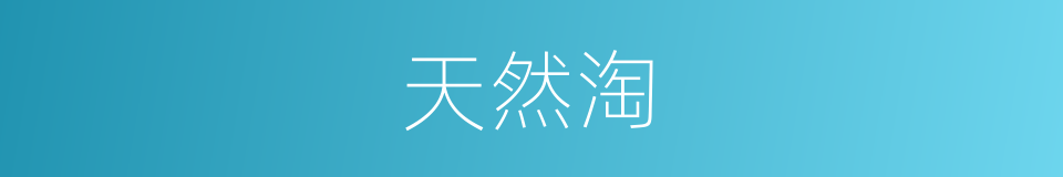 天然淘的同义词