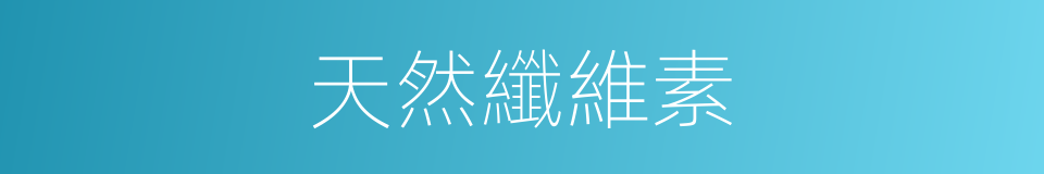 天然纖維素的同義詞