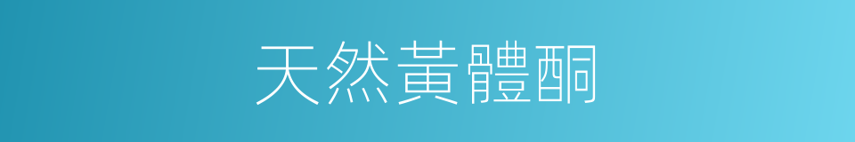 天然黃體酮的同義詞