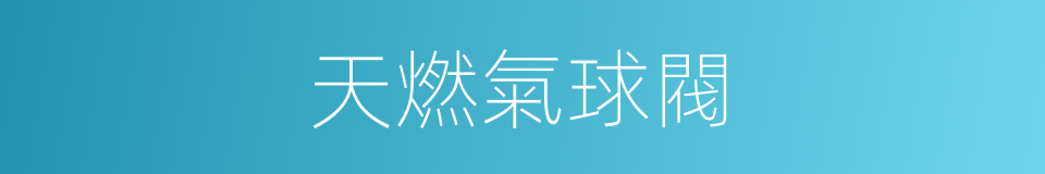天燃氣球閥的同義詞