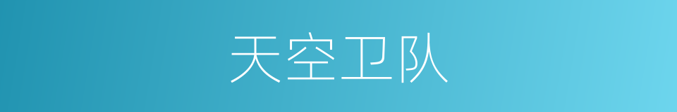 天空卫队的同义词