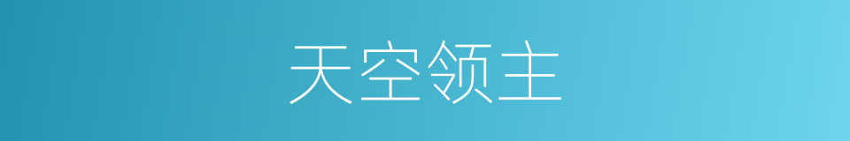 天空领主的同义词