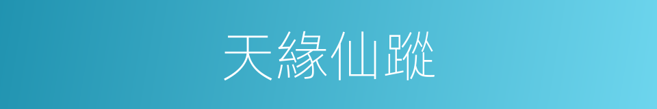 天緣仙蹤的同義詞