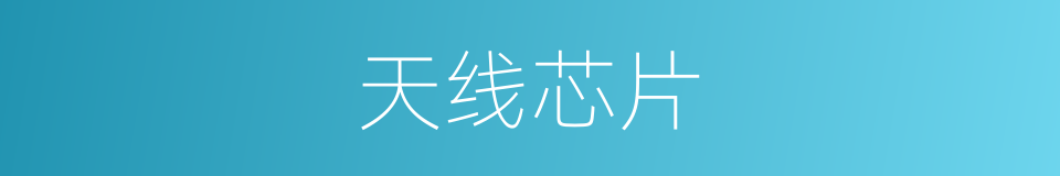 天线芯片的同义词