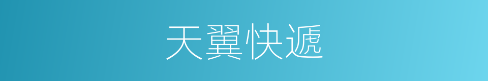 天翼快遞的同義詞