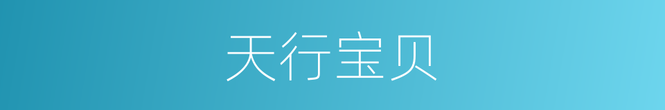 天行宝贝的同义词