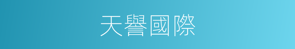 天譽國際的同義詞