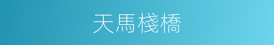 天馬棧橋的同義詞