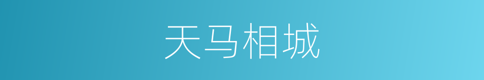 天马相城的同义词