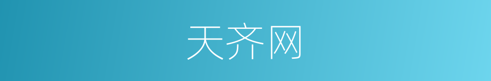 天齐网的同义词