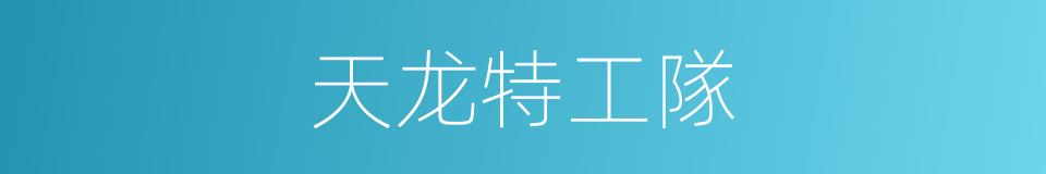 天龙特工隊的同義詞