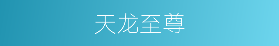 天龙至尊的同义词