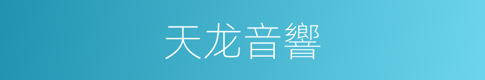 天龙音響的同義詞
