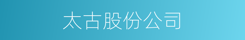 太古股份公司的同义词