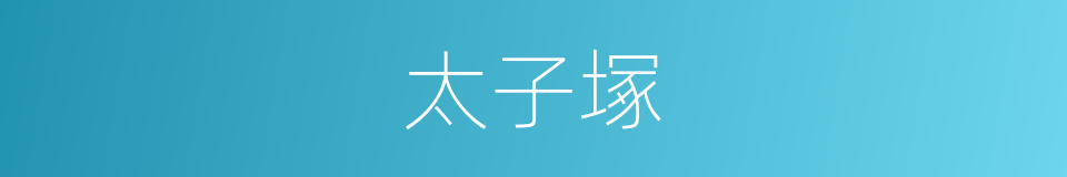 太子塚的同義詞