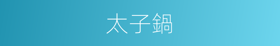 太子鍋的同義詞