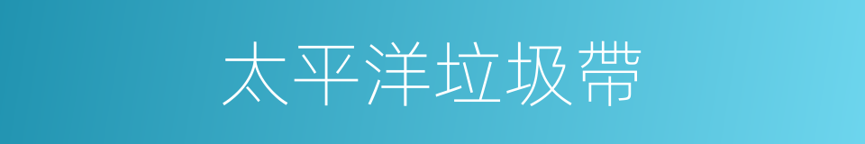 太平洋垃圾帶的同義詞