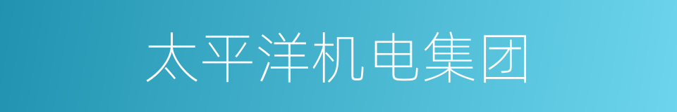 太平洋机电集团的同义词