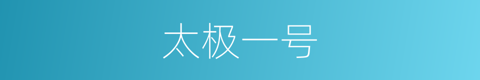 太极一号的同义词
